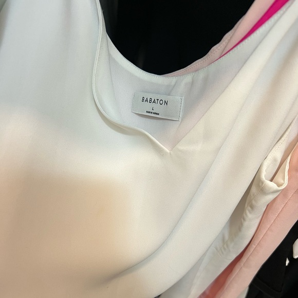 Aritzia BABTON Everly Cami Top SIZE LARGE Multiple Colors Blue Pink White Black - Picture 11 of 13